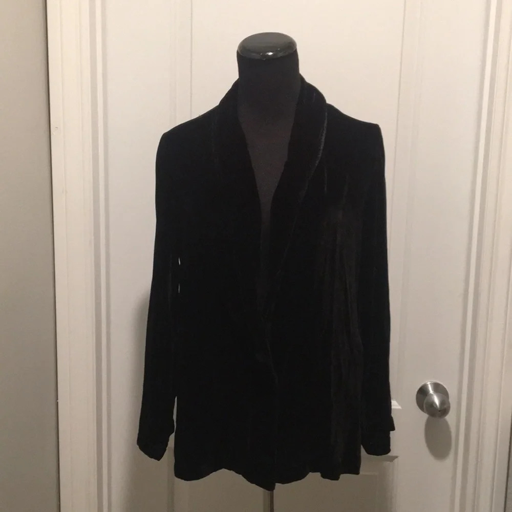 New*Bella Dahl Black‎ Velvet Jacket